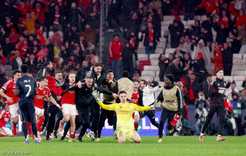 الحارس يؤهل بنفيكا.. وريال مدريد إلى الملحق