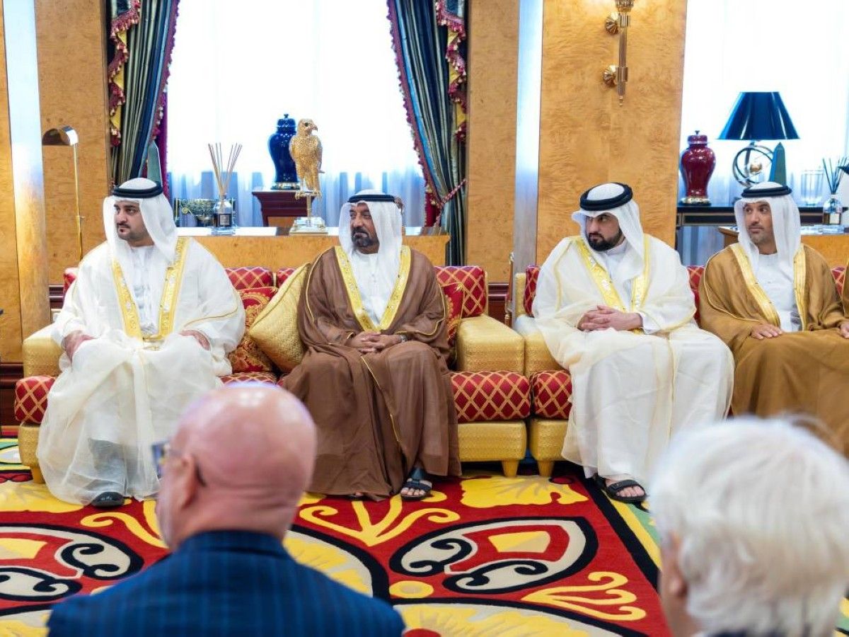 محمد بن راشد يستقبل الرئيس الإيطالي في دبي