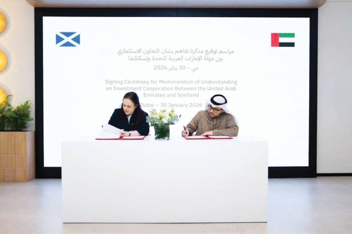 الإمارات وإسكتلندا تعززان التعاون الاستثماري