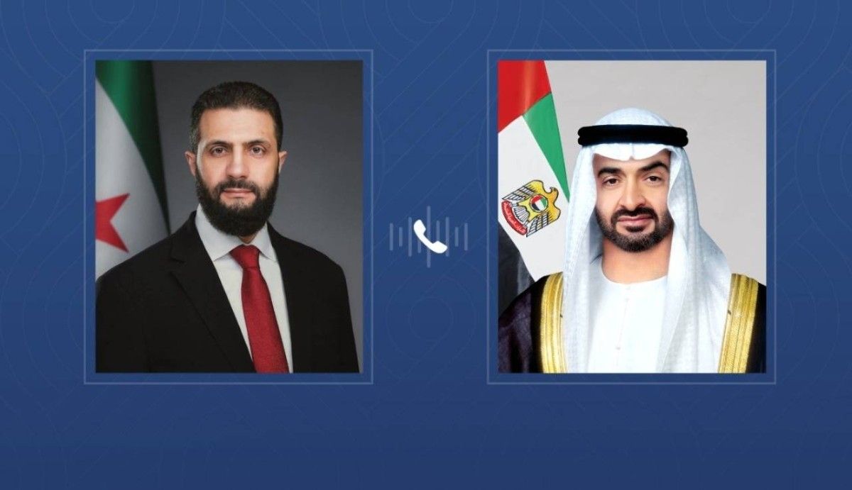 محمد بن زايد والرئيس السوري يبحثان هاتفياً العلاقات الأخوية وسبل تعزيز التعاون ومستجدات المنطقة