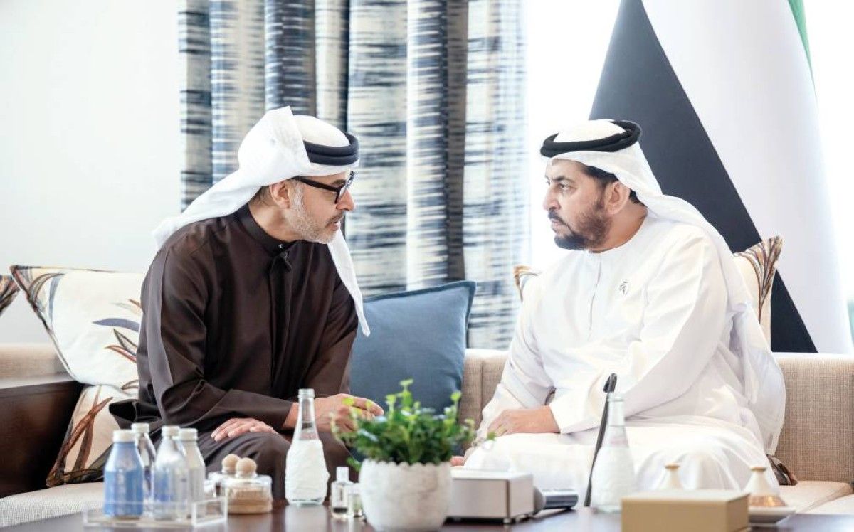 حمدان بن زايد وهزاع بن زايد يبحثان قضايا وموضوعات تهمّ شؤون الوطن
