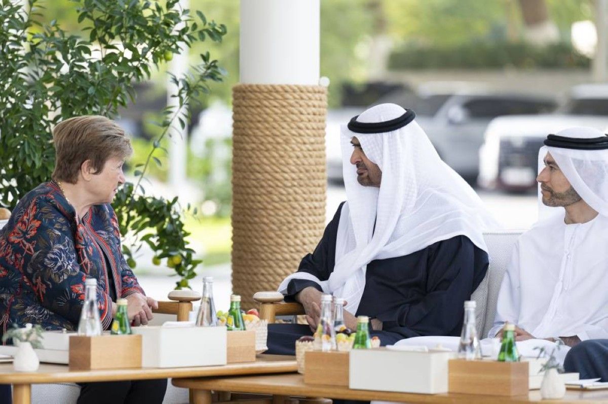 رئيس الدولة يستقبل مديرة صندوق النقد الدولي