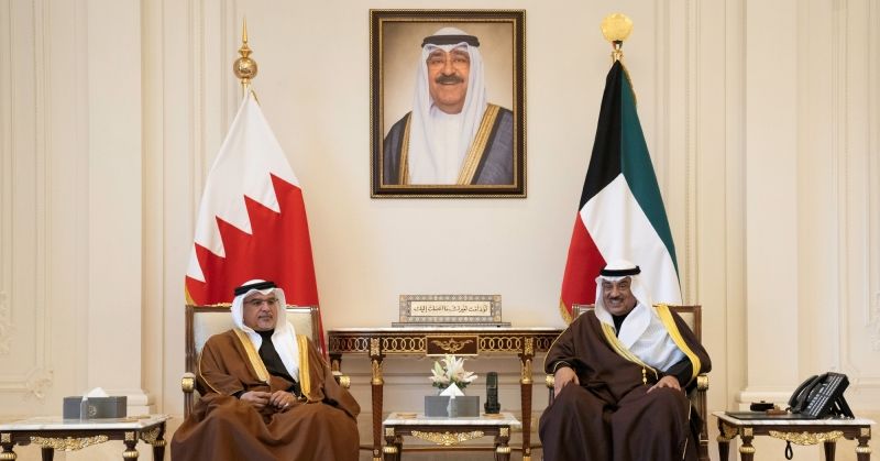 سمو ولي العهد يستقبل ولي العهد البحريني بمناسبة زيارته الرسمية للبلاد