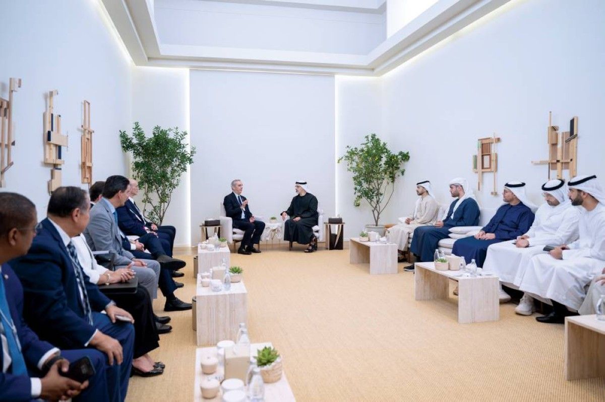 خالد بن محمد يلتقي رئيس الدومينيكان ورئيس وزراء مونتينيغرو