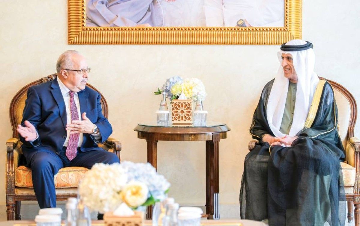 حاكم رأس الخيمة يبحث ووزير خارجية غواتيمالا تعزيز علاقات التعاون