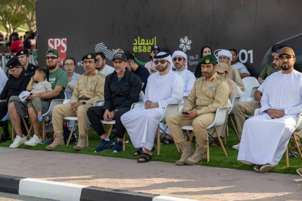 منصور بن محمد يشهد منافسات اليوم الثاني لتحدي الإمارات للفرق التكتيكية