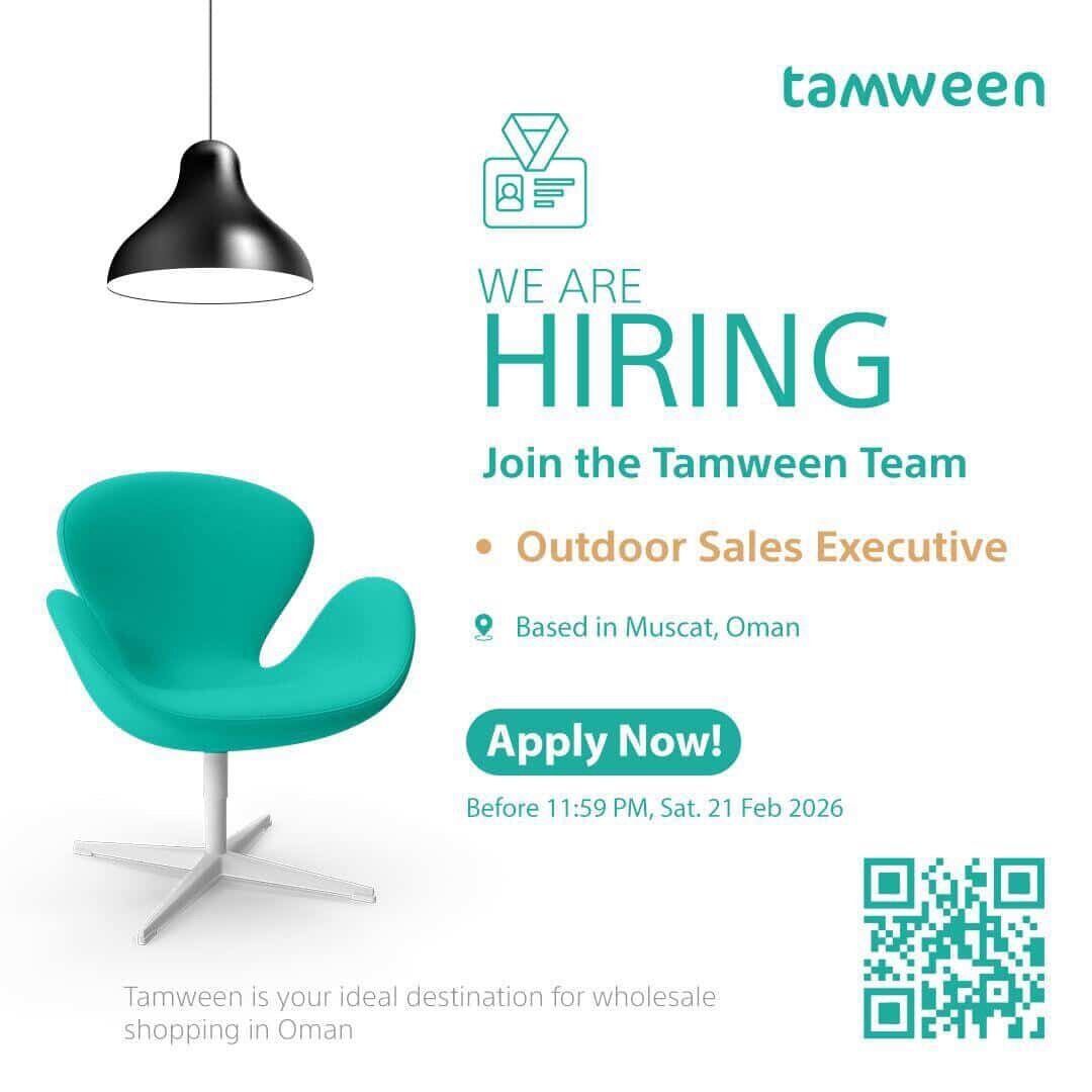 وظائف شركة تموين في سلطنة عمان 2026: مطلوب مندوب مبيعات خارجي في مسقط براتب تنافسي وفرص تطوير مهني