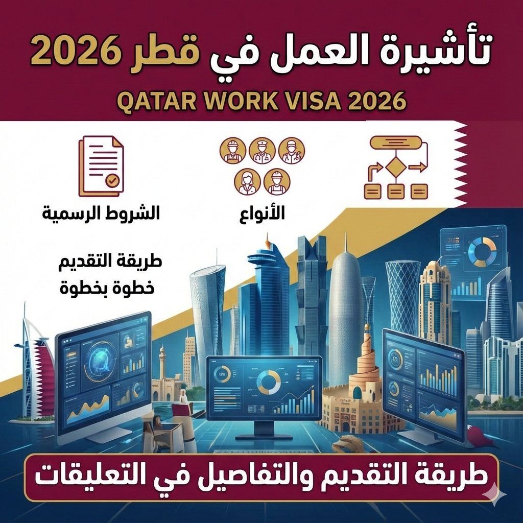تأشيرة العمل في قطر 2026 | الشروط الرسمية، الأنواع، وطريقة التقديم خطوة بخطوة