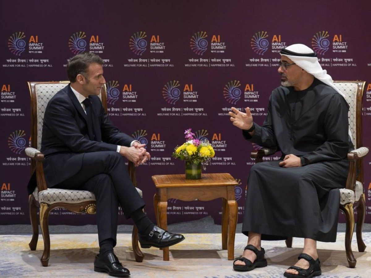 ولي عهد أبوظبي والرئيس الفرنسي يبحثان آفاق تعزيز التعاون الثنائي