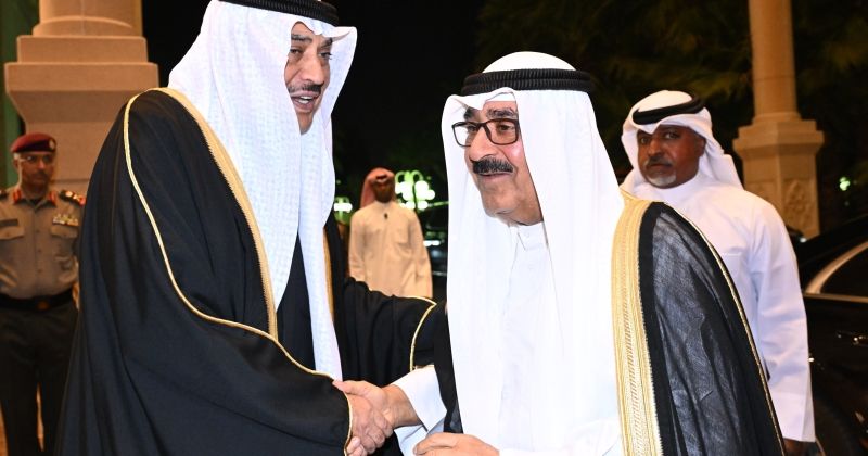 سمو الأمير وسمو ولي العهد وأسرة آل الصباح يستقبلون المهنئين بحلول شهر رمضان