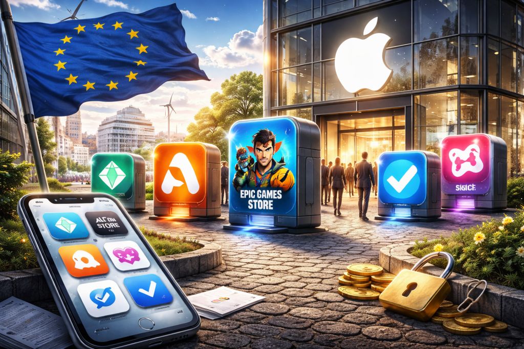 مستخدمو آيفون في أوروبا يحصلون على متاجر تطبيقات بديلة لأول مرة