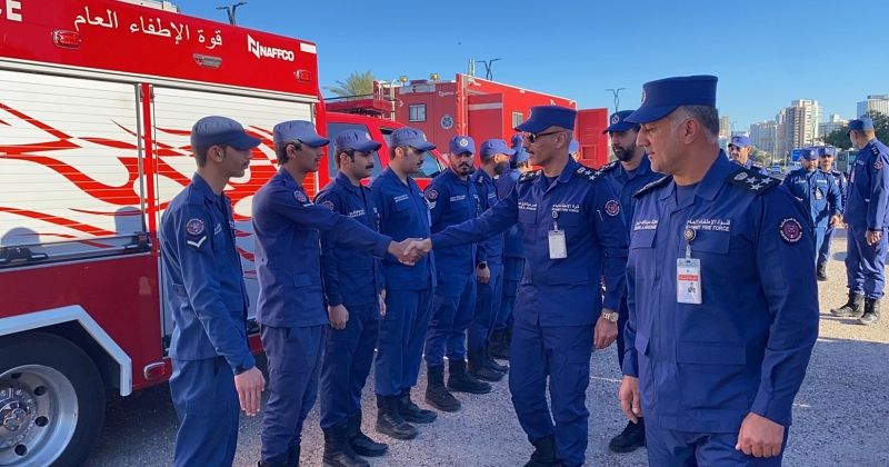 العميد حمد تفقد عدداً من نقاط الإطفاء المكلفة بتأمين مواقع الاحتفالات الوطنية