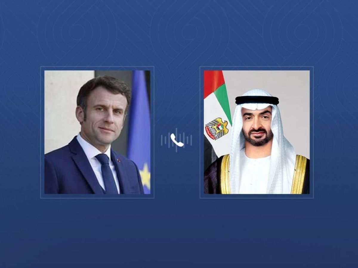 أكد خلاله إدانة فرنسا الاعتداءات الإيرانية.. رئيس الدولة يتلقى اتصالاً هاتفياً من ماكرون