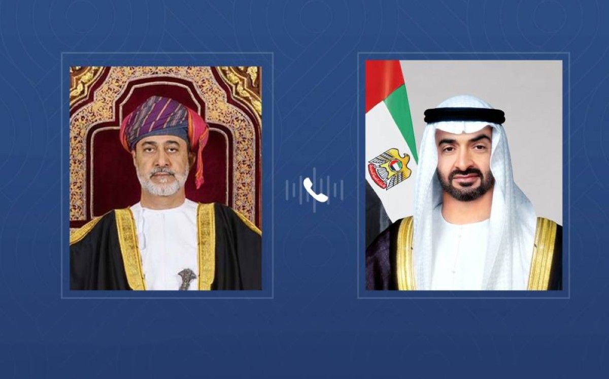 رئيس الدولة يتلقى اتصالاً هاتفياً من سلطان عمان بحثا خلاله تداعيات التصعيد العسكري في المنطقة