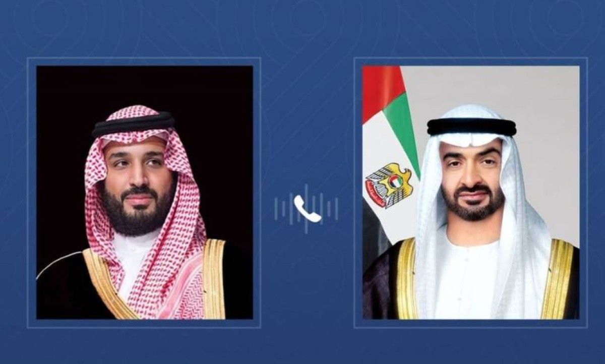 رئيس الدولة يتلقى اتصالاً هاتفياً من ولي عهد السعودية بحثا خلاله التطورات الإقليمية والاعتداءات الإيرانية السافرة