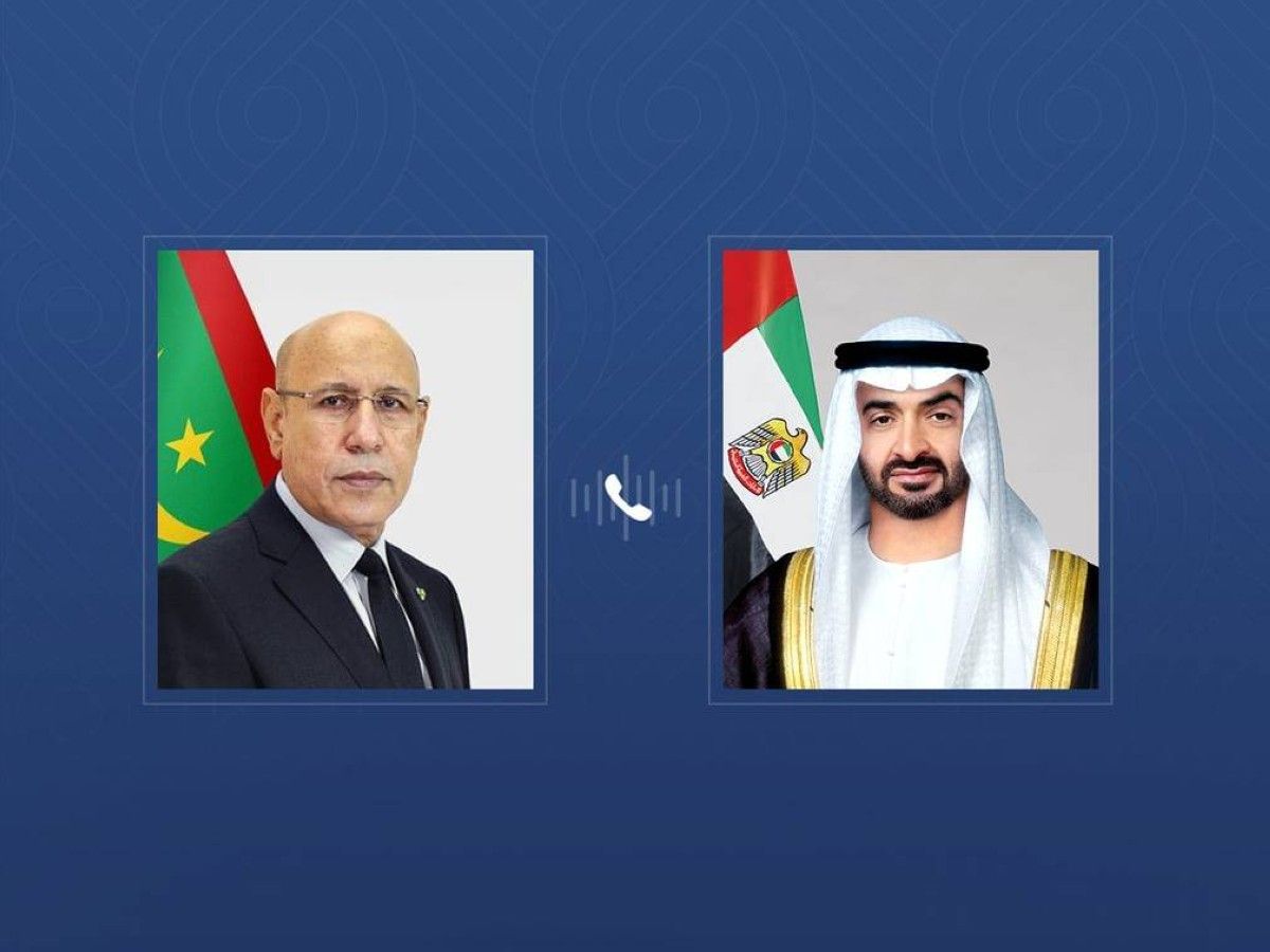 خلال اتصال هاتفي مع رئيس الدولة .. الرئيس الموريتاني يؤكد التضامن مع الإمارات إثر الاعتداءات الإيرانية على أراضيها