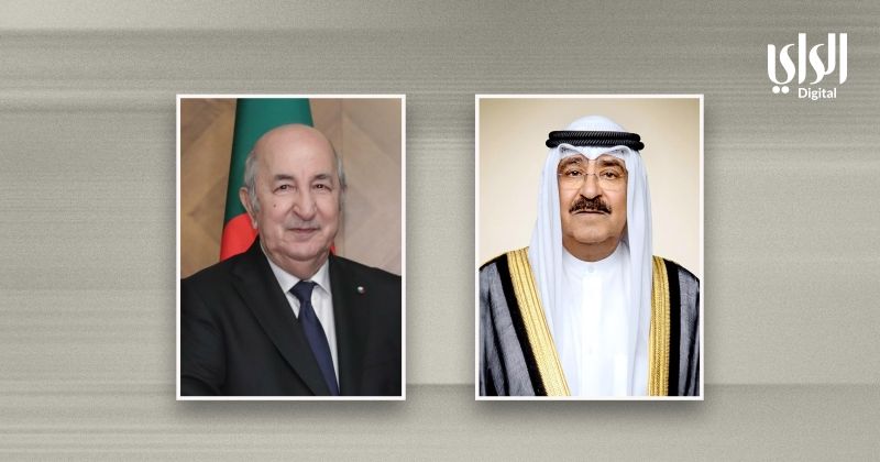 سمو أمير البلاد يتلقى اتصالاً من الرئيس الجزائري