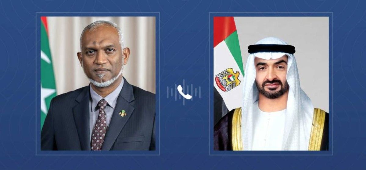 رئيس الدولة يتلقى اتصالاً هاتفياً من رئيس المالديف بحثا خلاله مستجدات الأوضاع الإقليمية