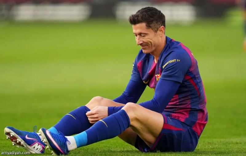 برشلونة يفقد ليفاندوفسكي أمام أتلتيكو مدريد