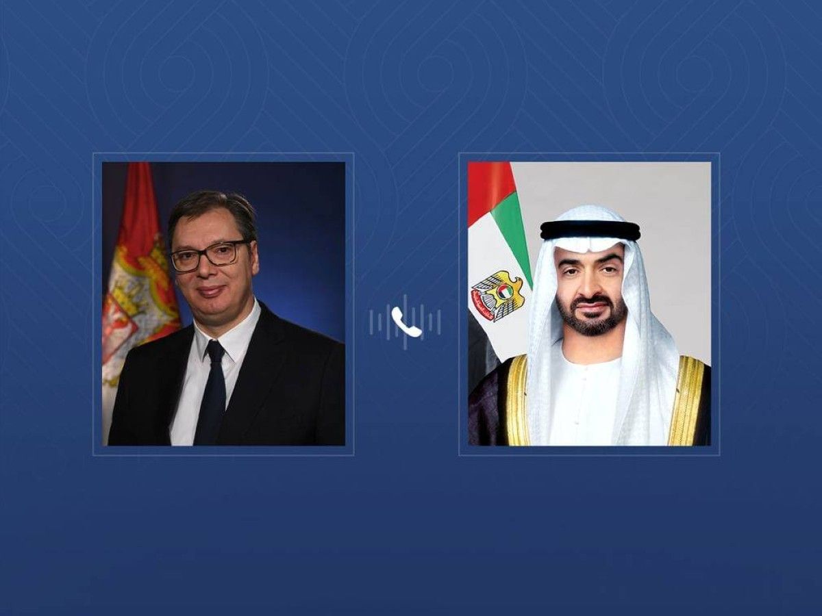 خلال اتصال هاتفي مع رئيس الدولة.. الرئيس الصربي يؤكد تضامن بلاده مع الإمارات إثر الاعتداءات الإيرانية على أراضيها
