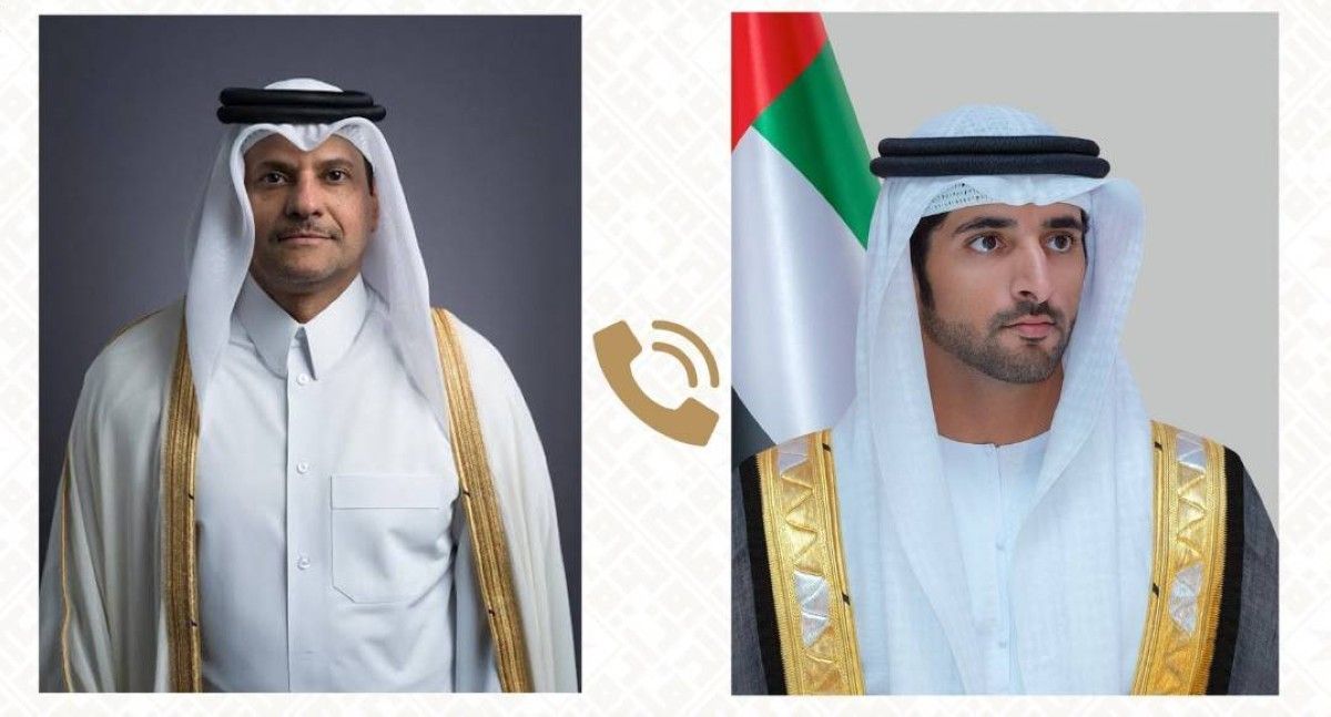 حمدان بن محمد ووزير الدولة لشؤون الدفاع القطري يبحثان هاتفياً التطورات التصعيدية الخطيرة بالمنطقة