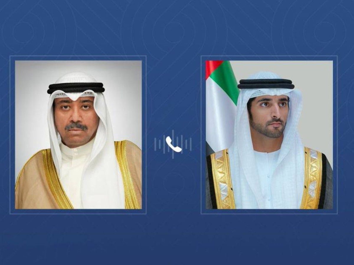 حمدان بن محمد يتلقى اتصالاً هاتفياً من وزير الدفاع الكويتي