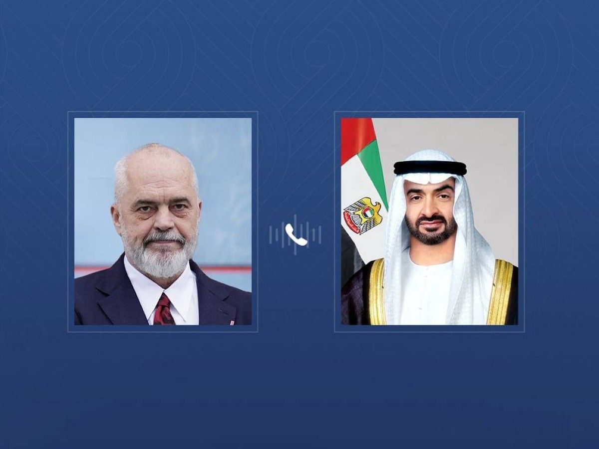 رئيس الدولة يتلقى اتصالاً هاتفياً من رئيس وزراء ألبانيا تناول تداعيات التصعيد الذي تشهده المنطقة