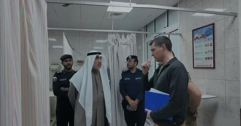 اليوسف يزور المصابين بمستشفى العدان