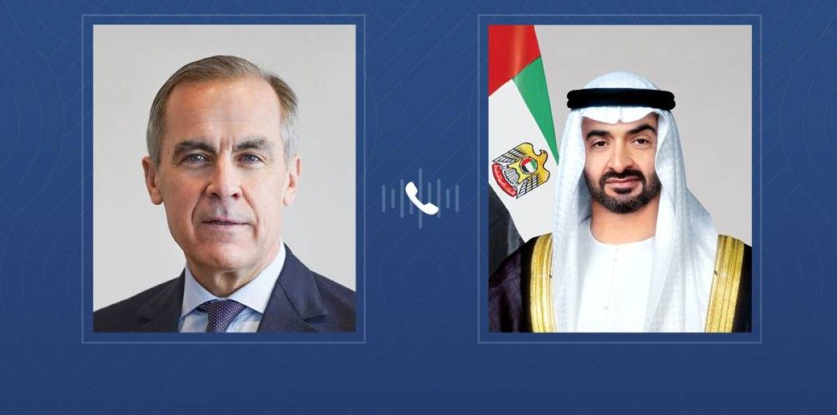 رئيس الدولة يتلقى اتصالاً هاتفياً من رئيس وزراء كندا أكد خلاله تضامن بلده مع الإمارات إثر الاعتداءات الإيرانية على أراضيها