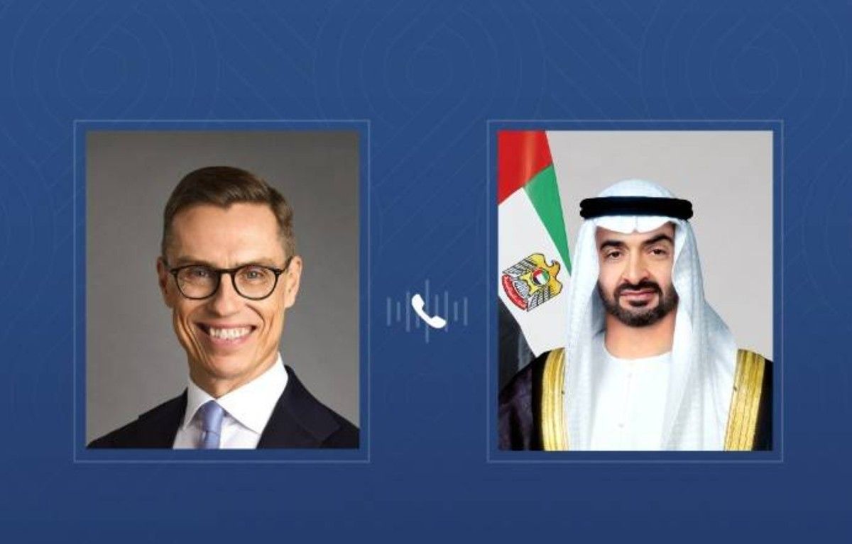 رئيس الدولة يتلقى اتصالاً هاتفياً من الرئيس الفنلندي أكد خلاله التضامن مع الإمارات إثر الاعتداءات الإيرانية