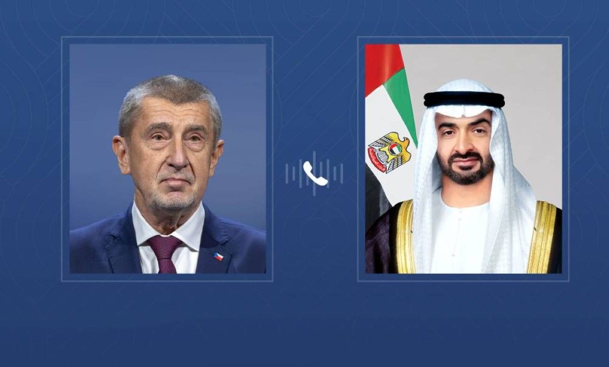 رئيس الدولة يتلقى اتصالا هاتفيا من رئيس وزراء التشيك أدان خلاله الاعتداءات الإيرانية ضد الإمارات