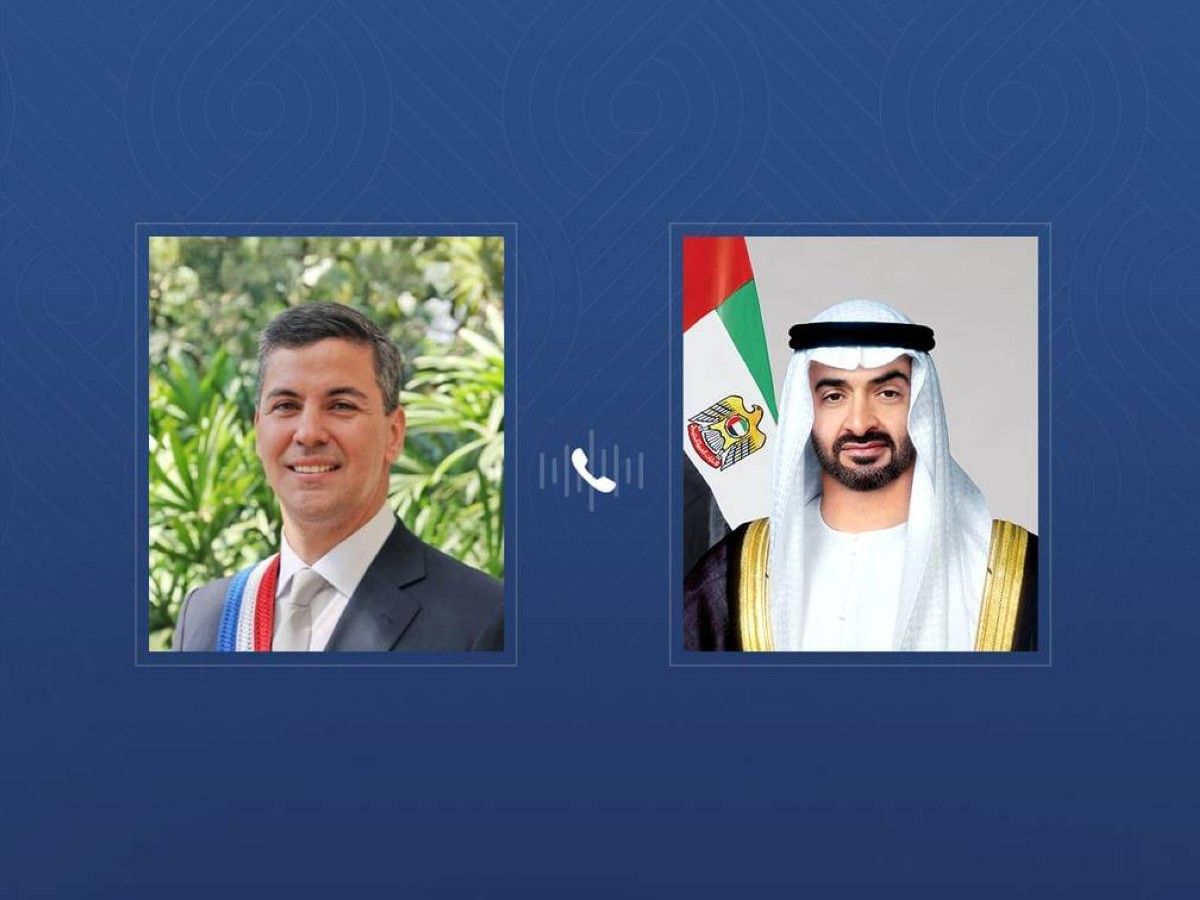 رئيس الدولة ورئيس الباراغواي يبحثان هاتفياً الاعتداءات الإيرانية السافرة ضد الإمارات