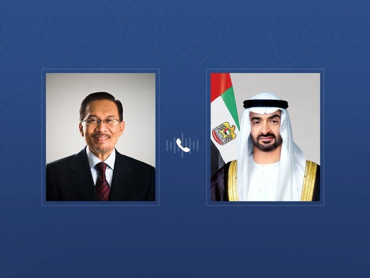 خلال اتصال مع رئيس الدولة..رئيس وزراء ماليزيا يدين الاعتداءات الإيرانية على أراضي الإمارات ودول المنطقة