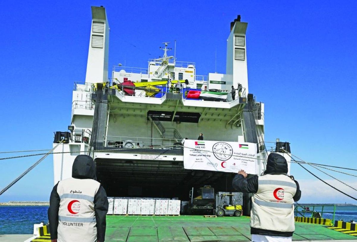 103 آلاف طرد من الإمارات وعلاج 7110 مرضى في غزة خلال فبراير