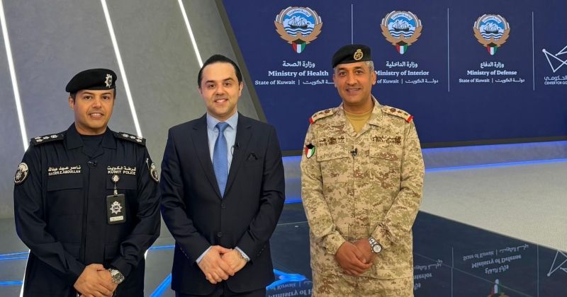 العطوان والسند وبوصليب لدى تقديم الإيجاز الإعلامي