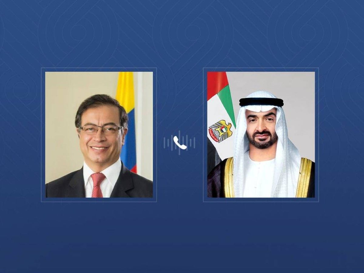 أكد التضامن مع الإمارات.. رئيس الدولة يتلقى اتصالاً هاتفياً من رئيس كولومبيا