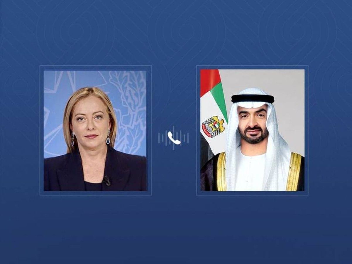 خلال اتصال هاتفي مع رئيس الدولة.. رئيسة الوزراء الإيطالية تدين استمرار الاعتداءات الإيرانية وتؤكد تضامن بلدها مع الإمارات