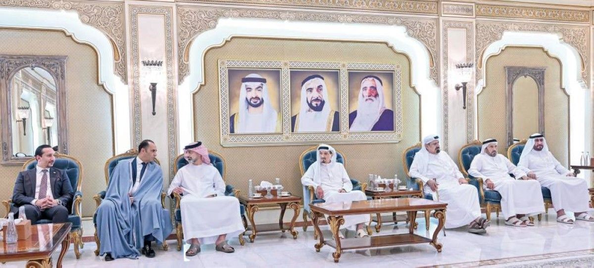 حميد النعيمي يستقبل المهنئين بشهر رمضان