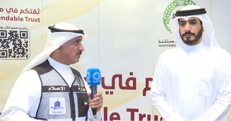 العازمي متحدثا لتلفزيون الكويت