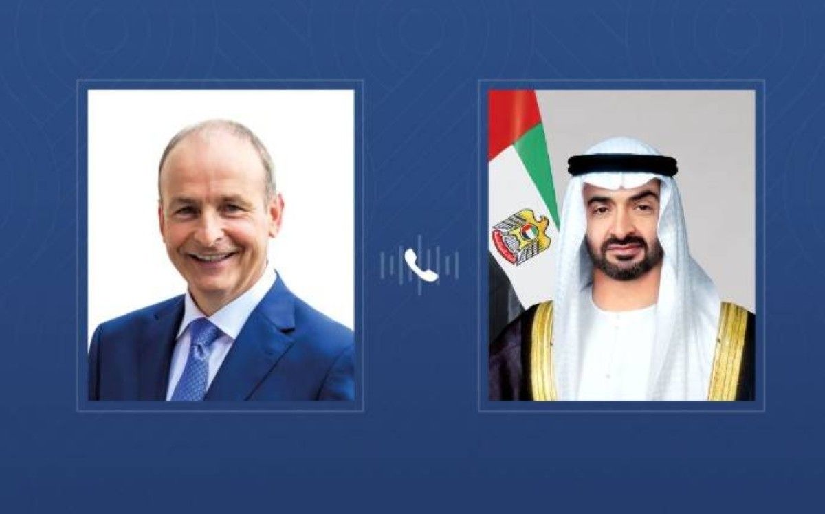 رئيس الدولة ورئيس وزراء إيرلندا يبحثان هاتفياً التطورات الإقليمية في ظل التصعيد العسكري وتداعياته على أمن المنطقة
