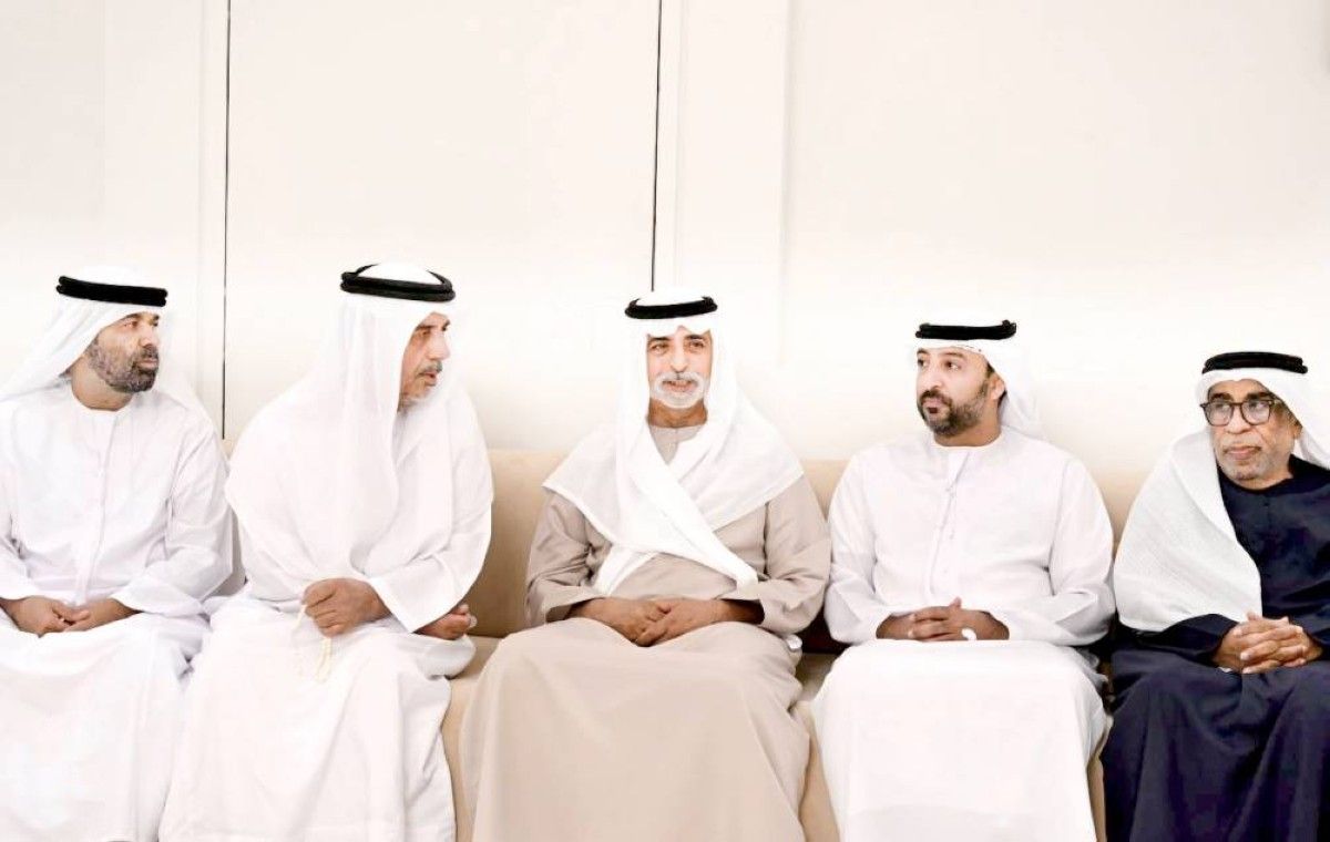 نهيان بن مبارك يعزي في شهيد الوطن سعيد البلوشي