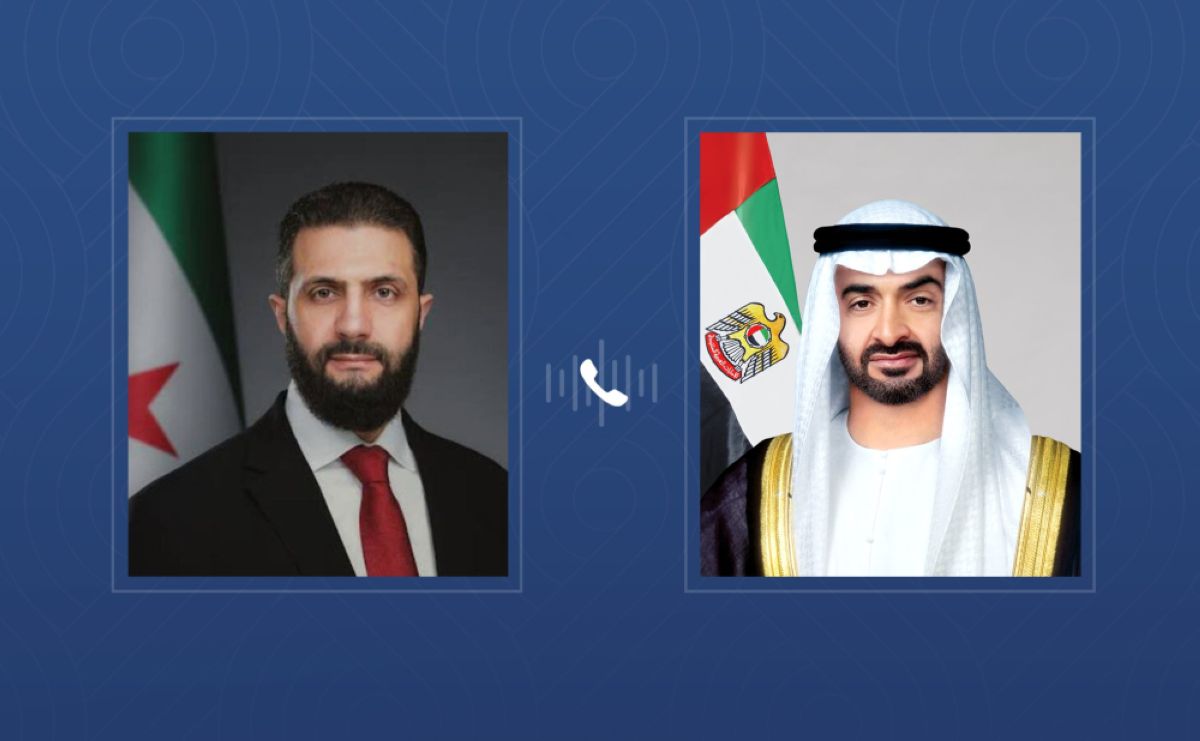 رئيس الدولة والرئيس السوري يؤكدان ضرورة تغليب الحوار والوسائل الدبلوماسية في معالجة قضايا المنطقة