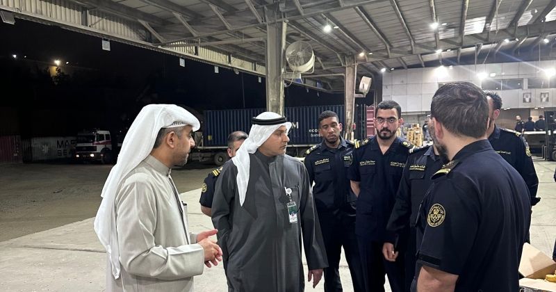 النويف تفقد جاهزية إدارة الموانئ الشمالية وجزيرة فيلكا: تسهيل الإجراءات الجمركية