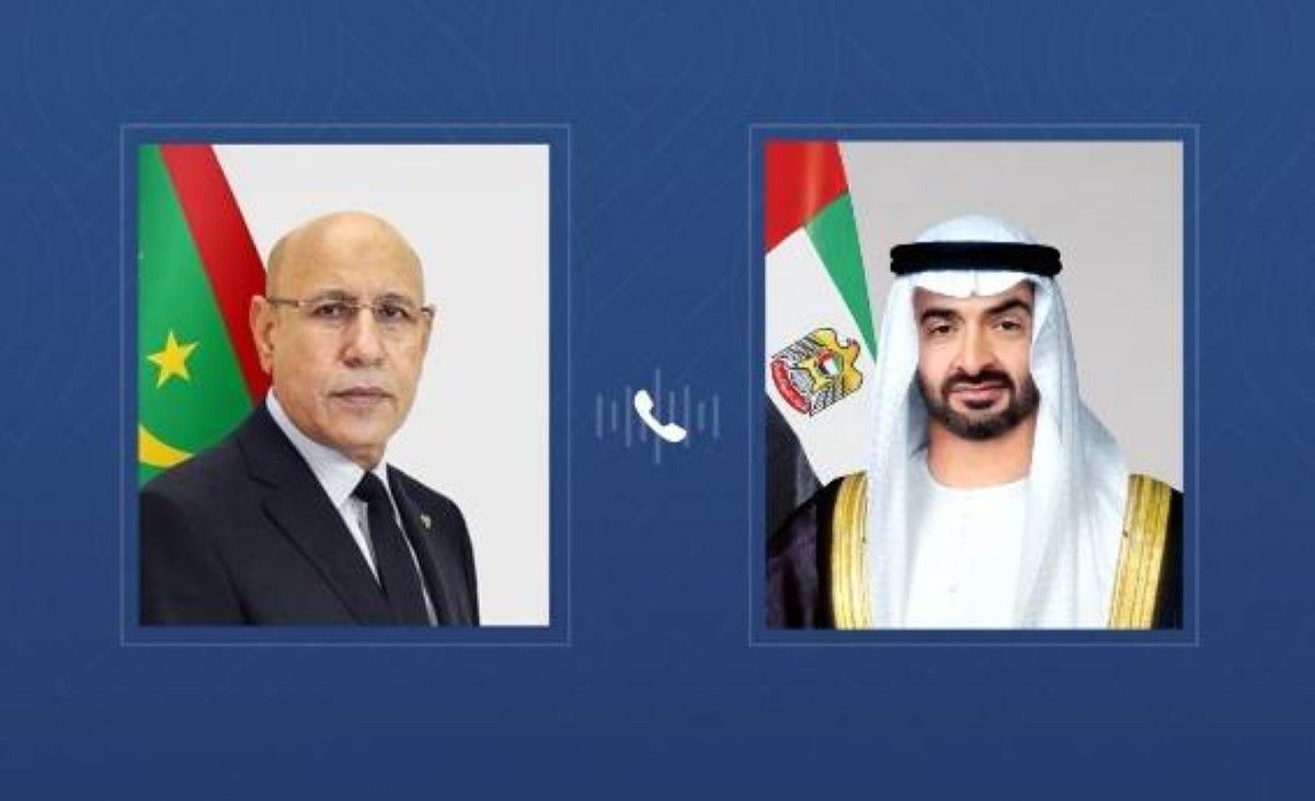رئيس الدولة يبحث خلال اتصال هاتفي مع رئيس موريتانيا التطورات في المنطقة