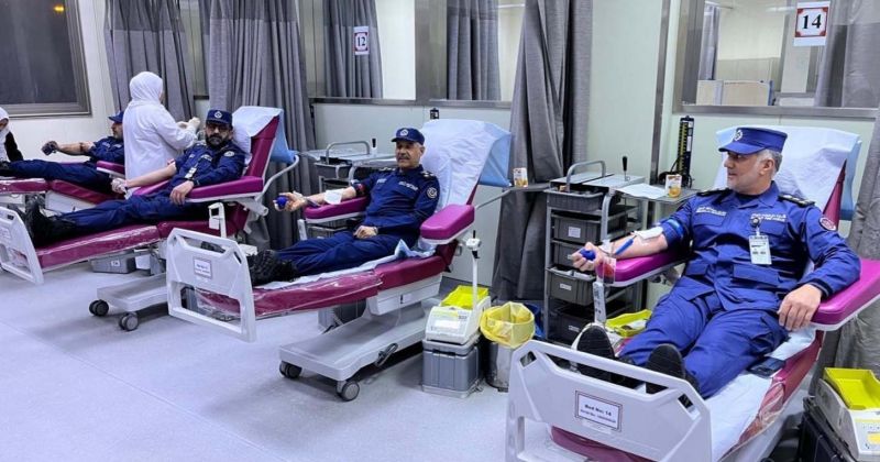 رجال «الإطفاء» تبرعوا بدمائهم