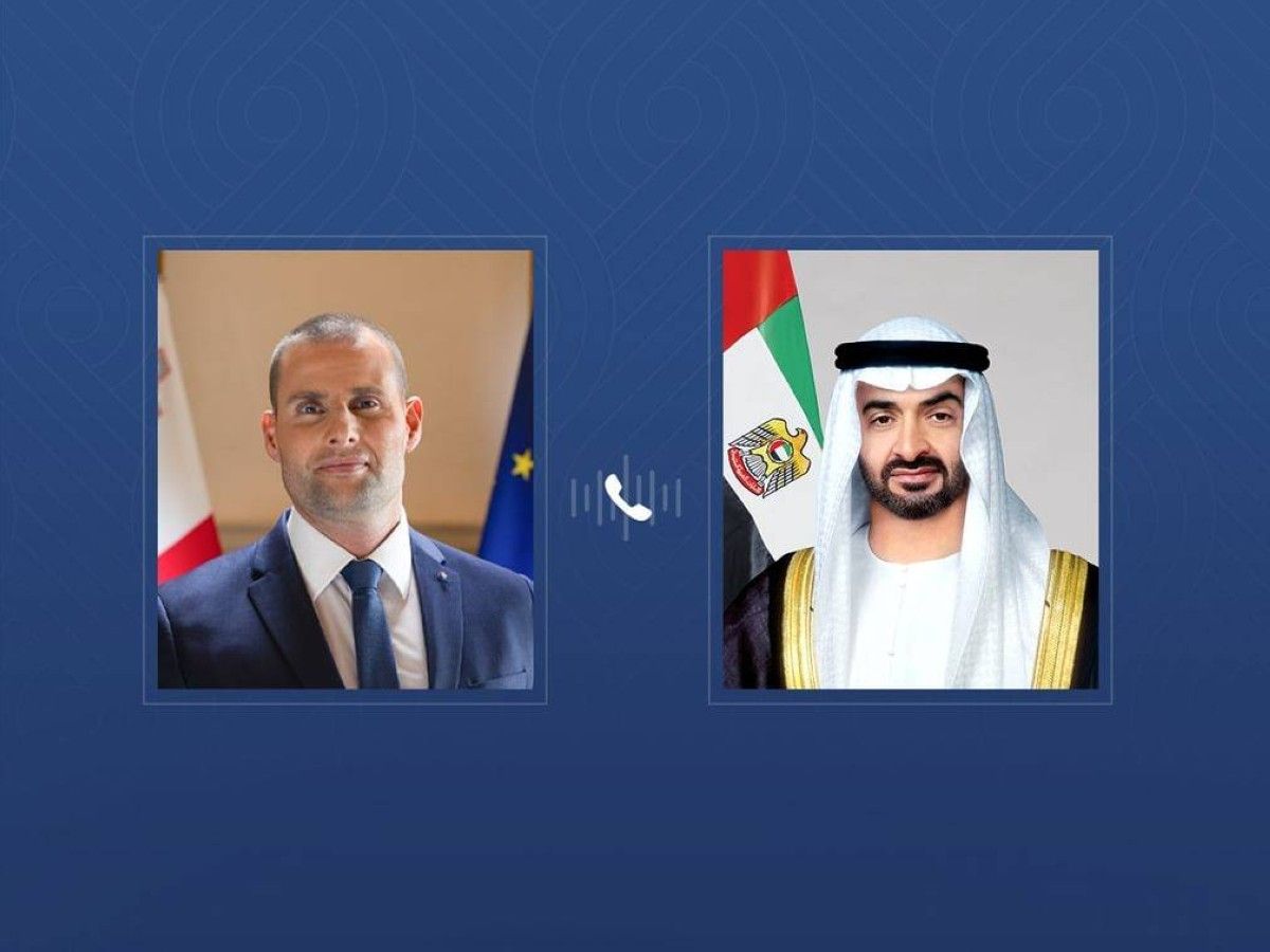 رئيس الدولة يتلقى اتصالاً هاتفياً من رئيس وزراء مالطا.. أدان خلاله الاعتداءات الإيرانية التي تستهدف الإمارات وعدداً من دول المنطقة
