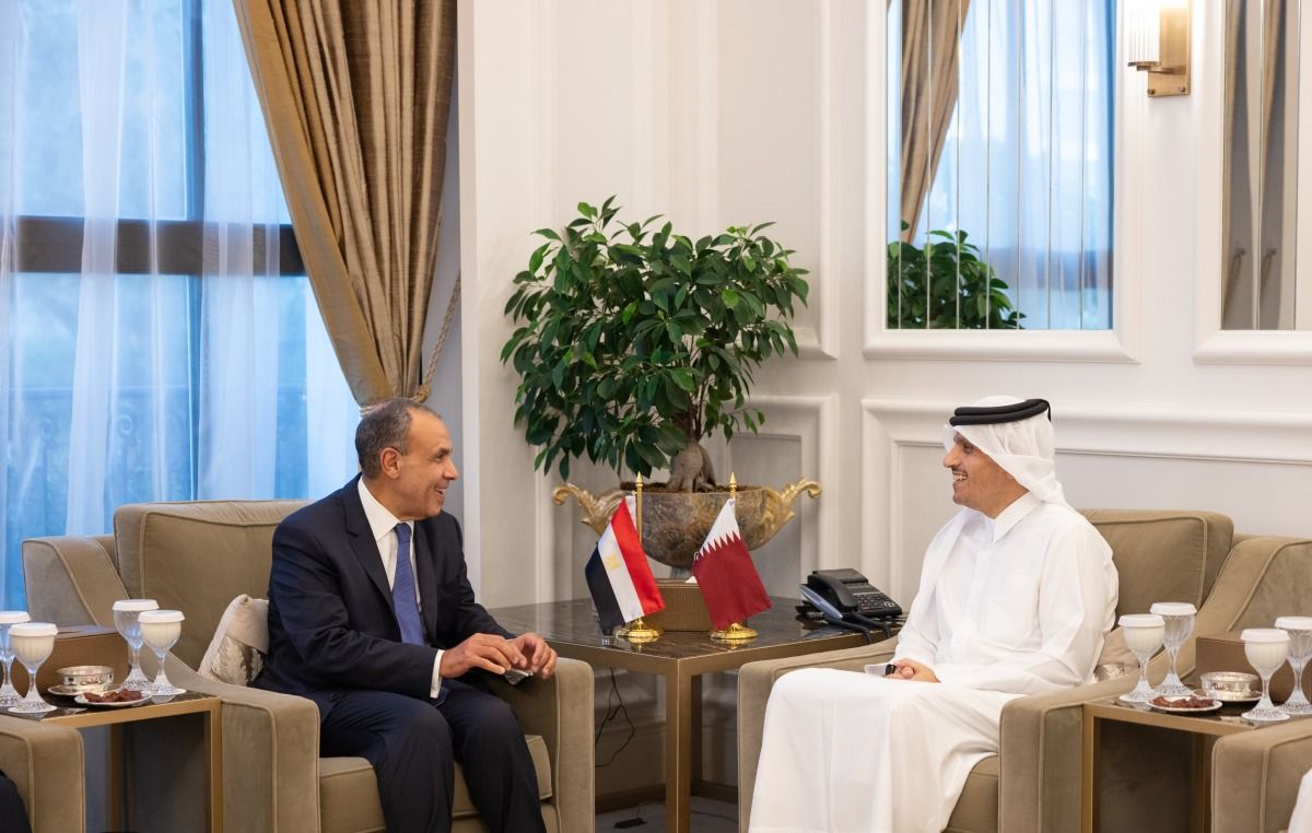 رئيس مجلس الوزراء وزير الخارجية يستقبل وزير الخارجية المصري
