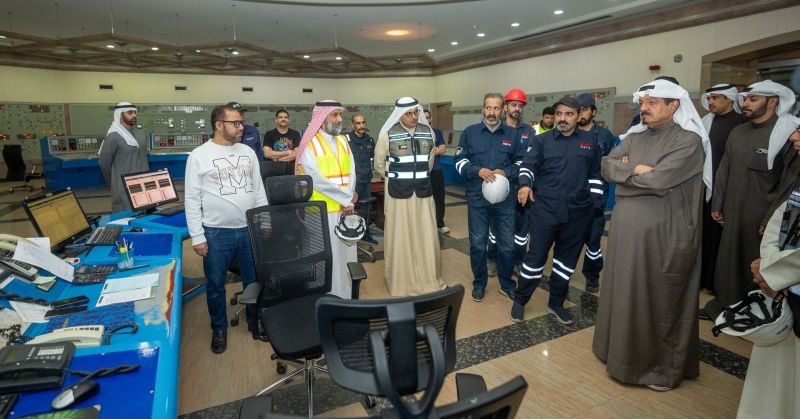 العبدالله يتفقد محطة الصبية: مواصلة العمل الدؤوب.. لاستدامة الخدمات الأساسية