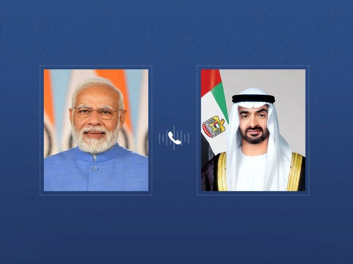 رئيس الدولة ورئيس وزراء الهند يبحثان هاتفياً تطورات الأوضاع في المنطقة