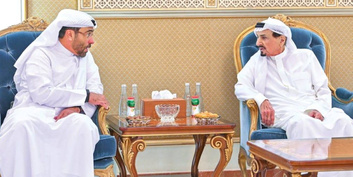 حاكم عجمان يتقبل تهاني وزير الصحة وجموع المواطنين برمضان